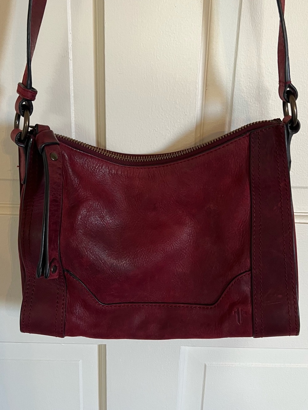 Frye Burgundy Leather Crossbody